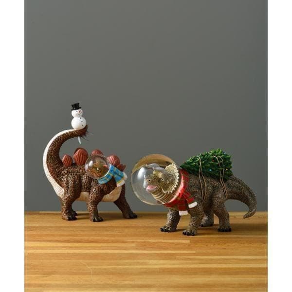 ダイナソー グローブ トリケラトプス ダルトン スノードーム 恐竜 クリスマス