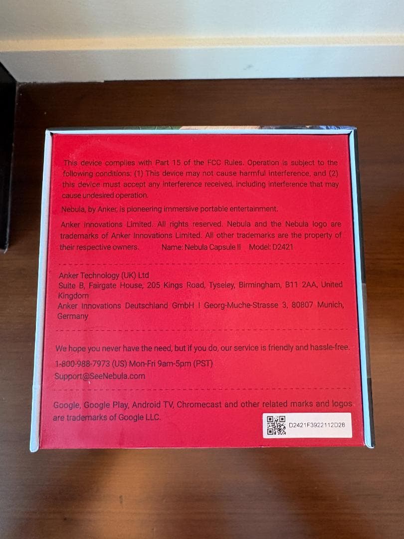 NEBULA CAPSULE II プロジェクター 三脚付き 海外モデル