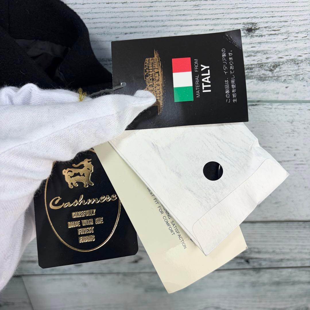 ☆大きいサイズ・3L☆カシミヤブレンドウールコート　未使用タグ付　15号　黒色