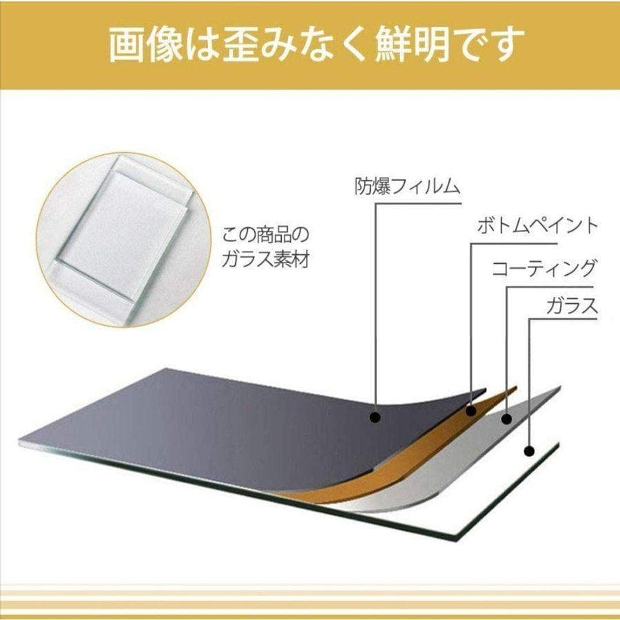 スタンドミラー 165cm*60cm 全身鏡 壁掛け立て掛け ブラック 599