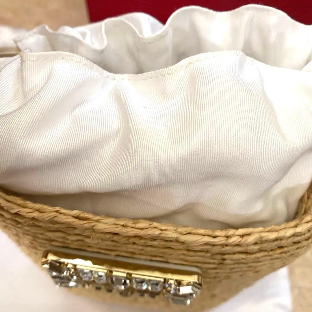 Roger Vivier かごバッグ ビジューロゴ付き　ロジェヴィヴィエ