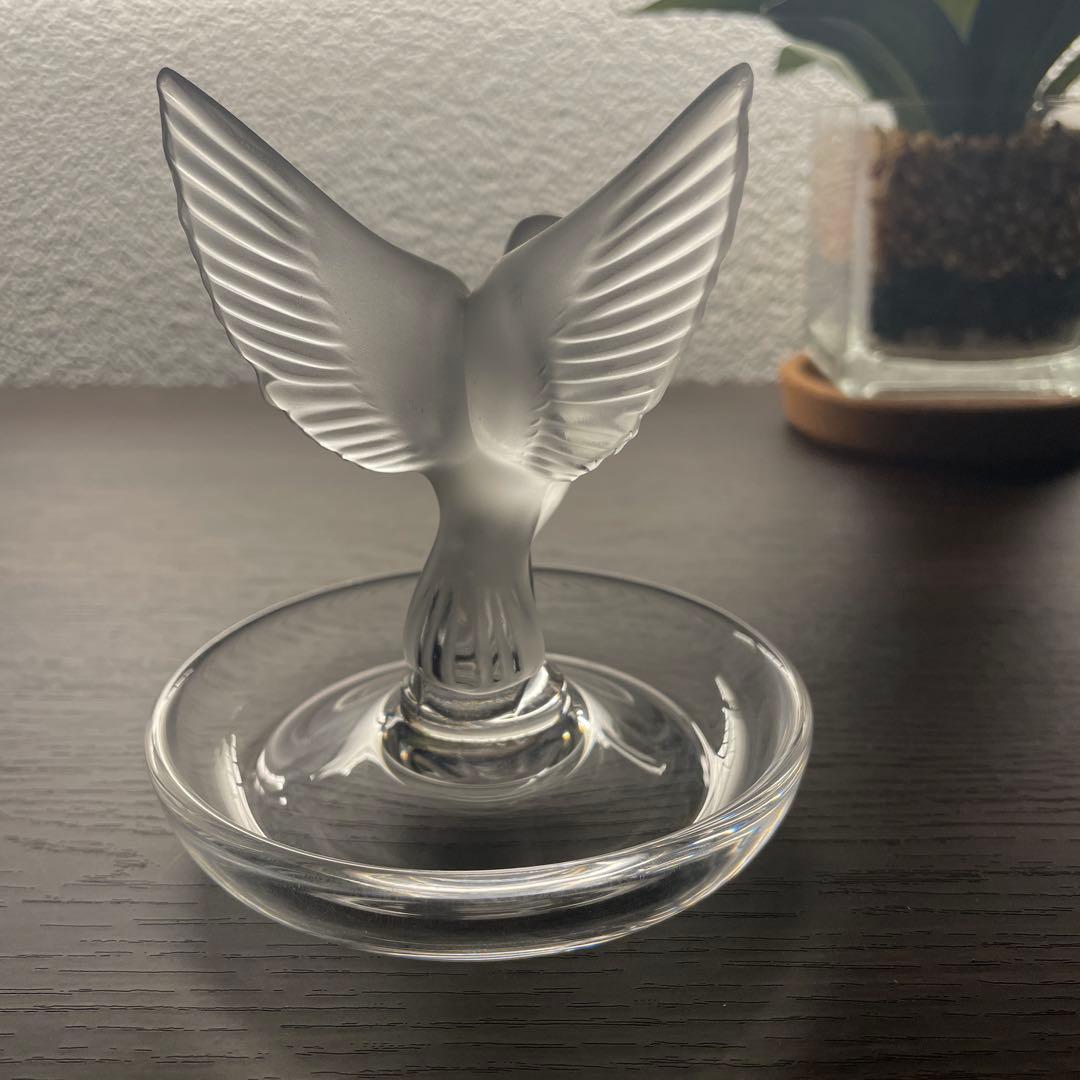 【美品】☆希少☆ルネラリック　ジュエリートレイ　鳩　ピジョン　フランス製