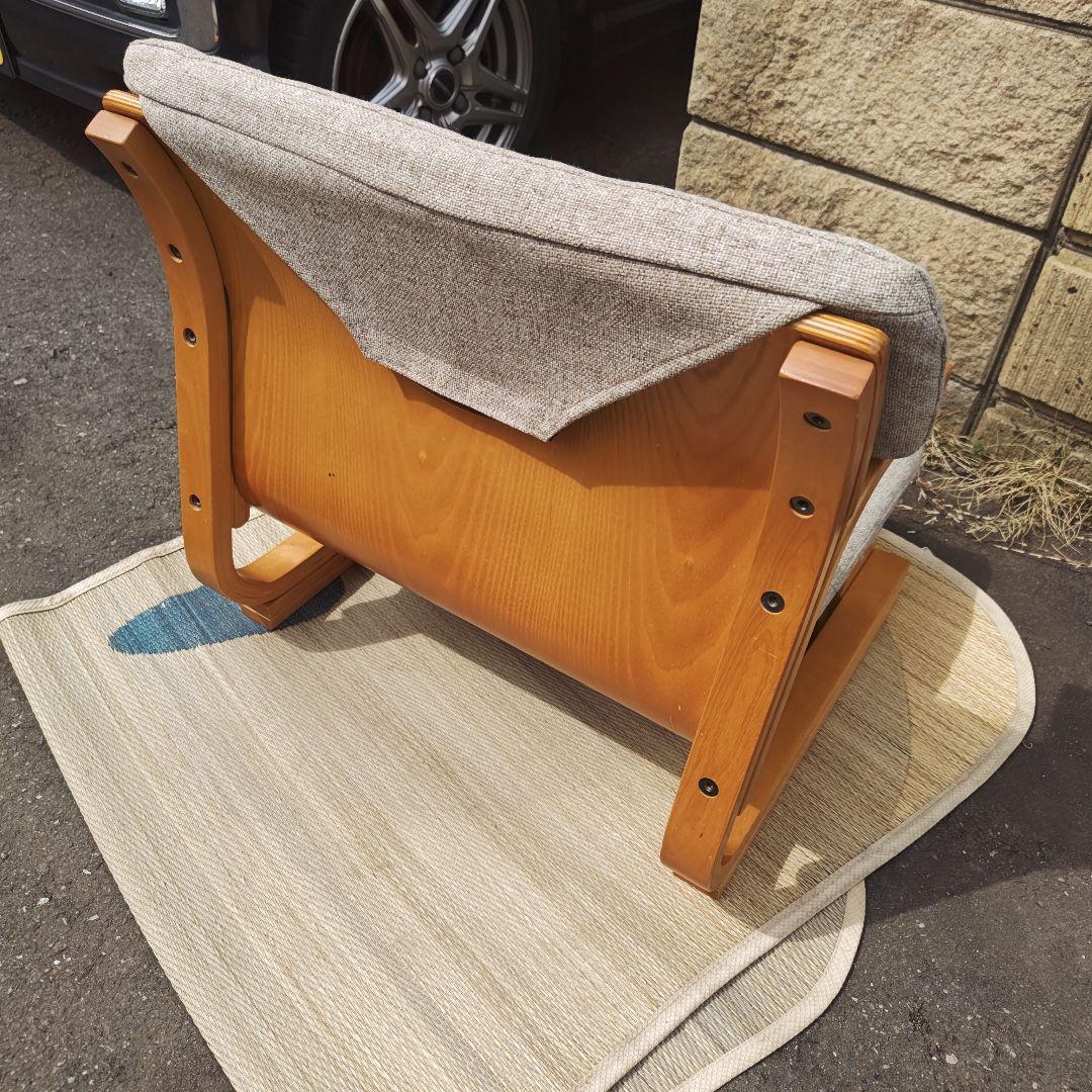 通販生活　楽座椅子　カタログハウス 背当てクッション付き