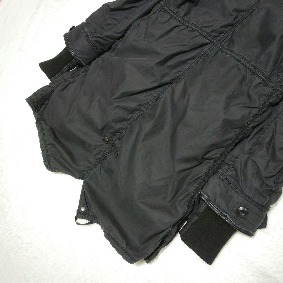 y2k goa ミリタリーコート ブラック ファー Y2K G.O.A ロング