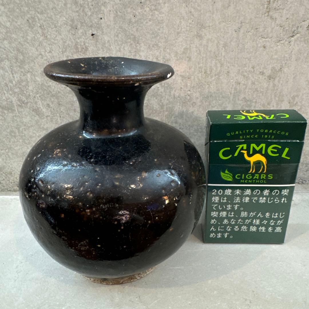 19世紀.壺屋焼.髪油壺