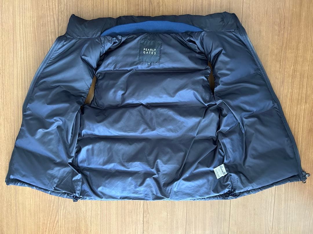 極美品 PEARLY GATES パーリーゲイツ ネイビー ダウンベスト