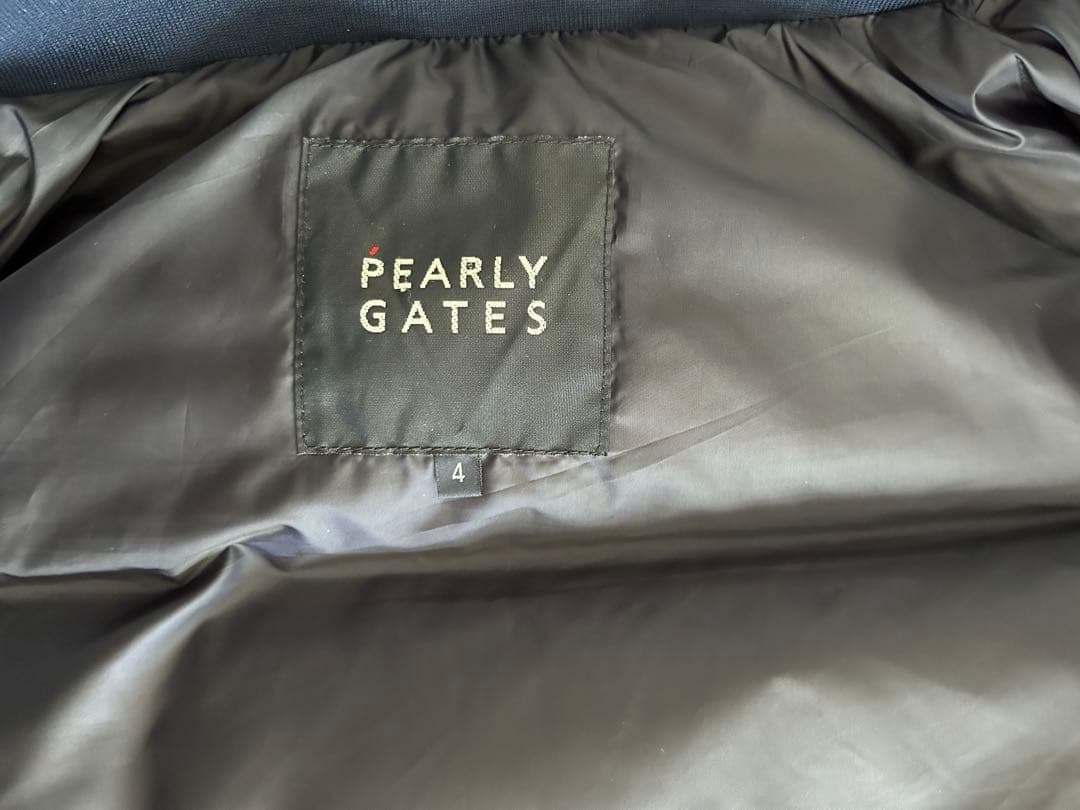 極美品 PEARLY GATES パーリーゲイツ ネイビー ダウンベスト