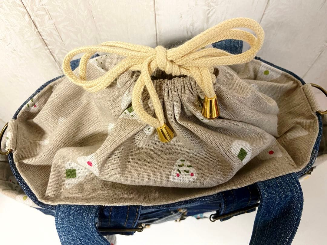 デニムリメイクバックS お弁当バッグ