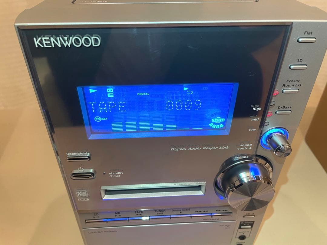 【良品】KENWOOD CD／MD／カセット／ラジオ／コンポ RXD-SV3MD