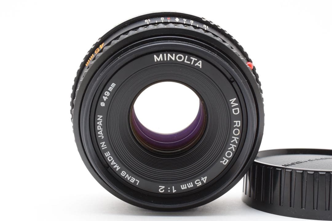【美品】MINOLTA MD ROKKOR 45mm F2