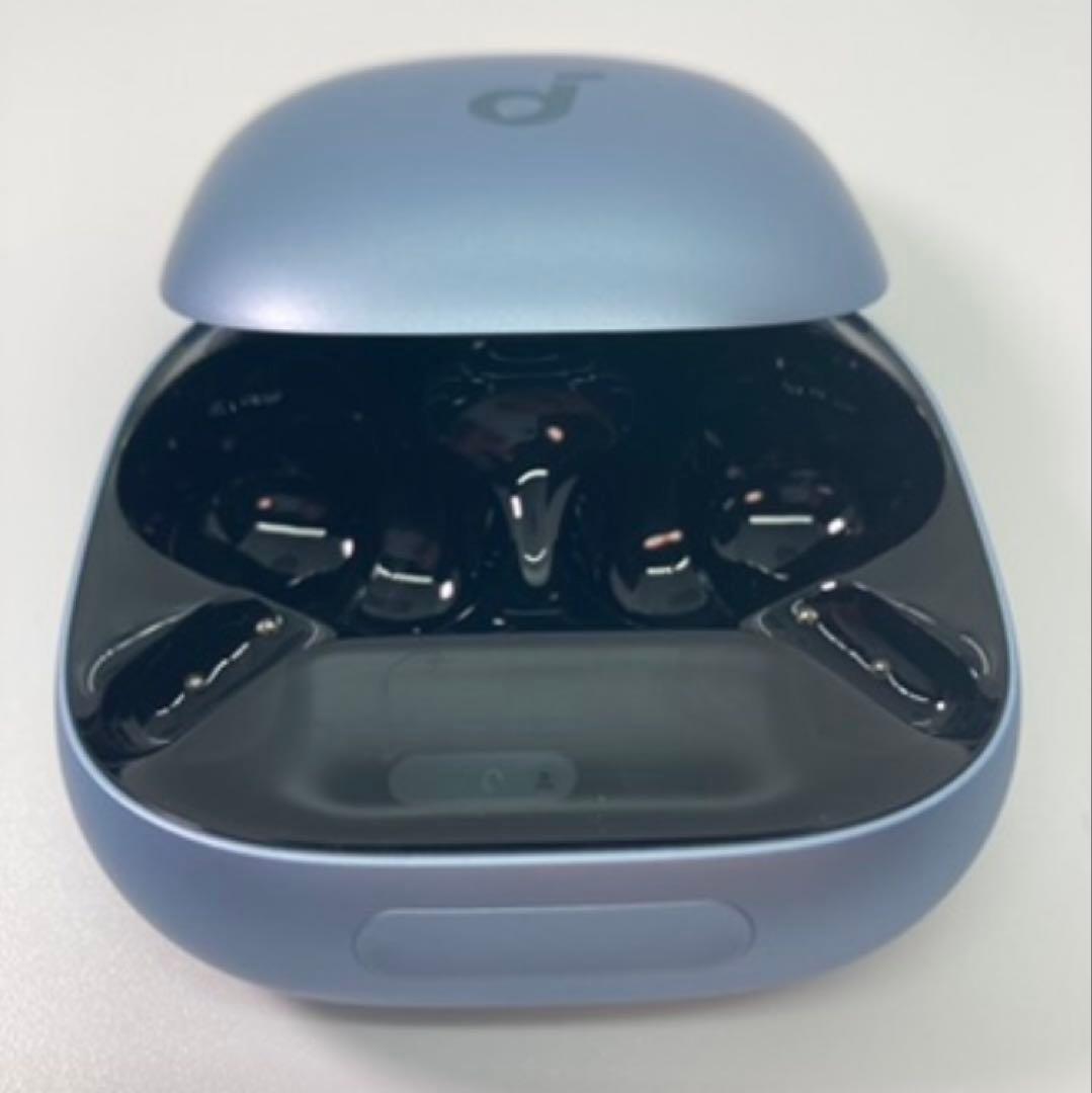 【美品】soundcore Liberty4 Proスカイブルー【充電ケース】