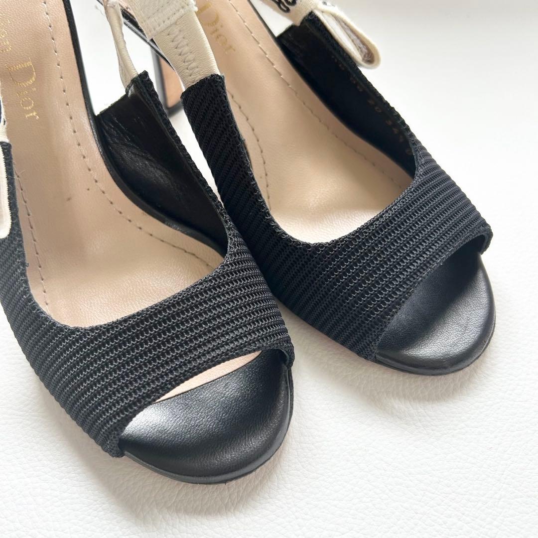 DIOR J’ADIOR スリングバックパンプス 34 1/2 ブラック