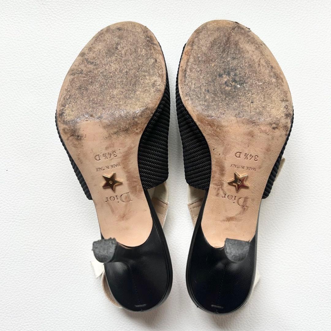 DIOR J’ADIOR スリングバックパンプス 34 1/2 ブラック