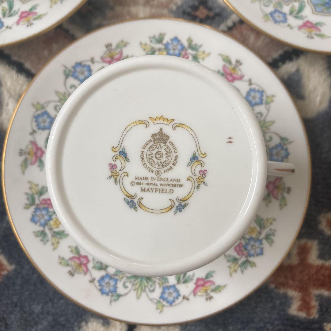 ロイヤル・ウースター　メイフィールド　デミタス　MAYFIELD 6セット 未使