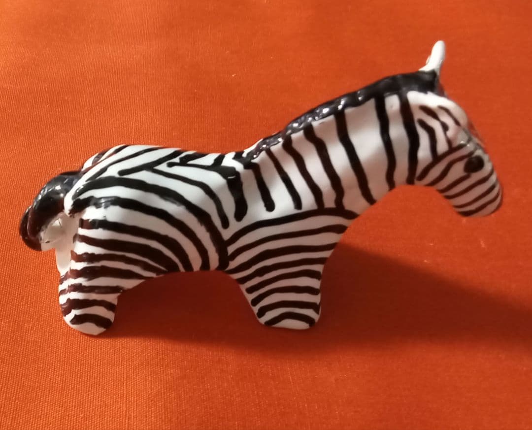 干支動物置物　丑午巳10体セット手作りの陶器製