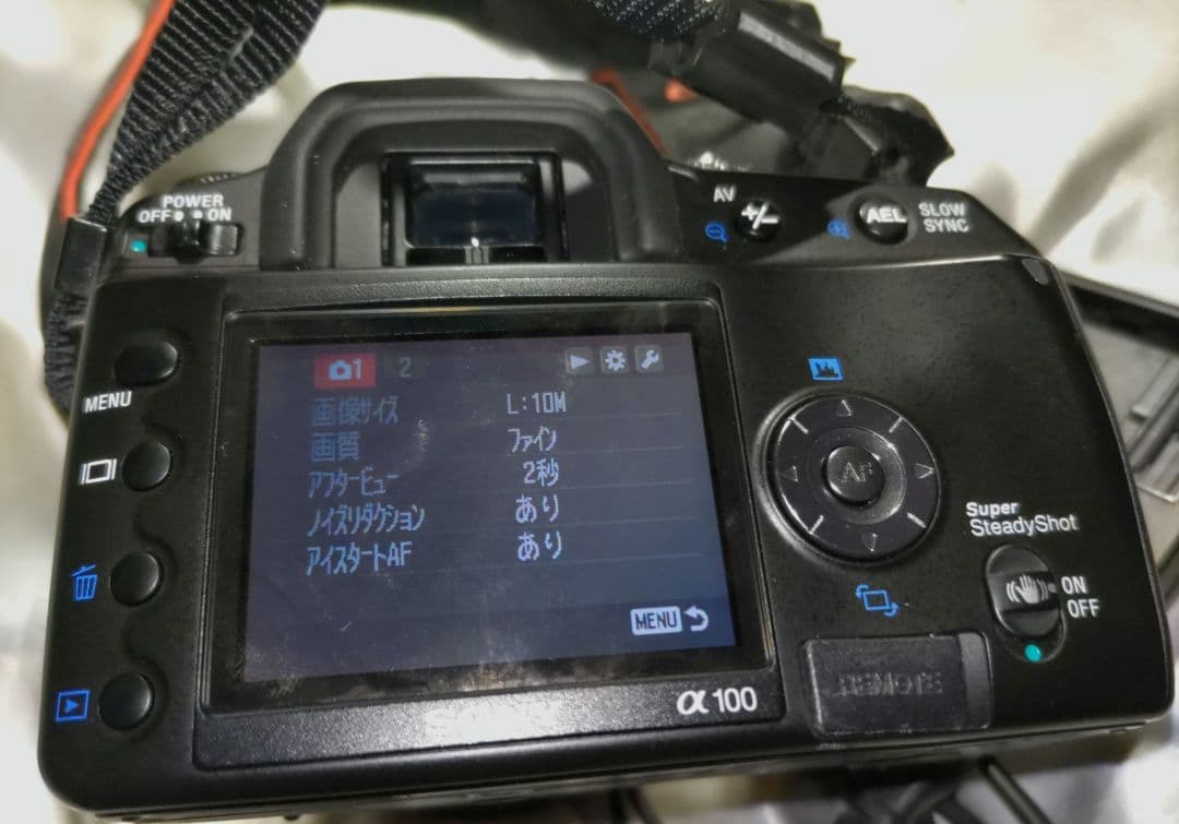 SONY製レンズ α100 アルファ CCD デジタル一眼レフカメラ