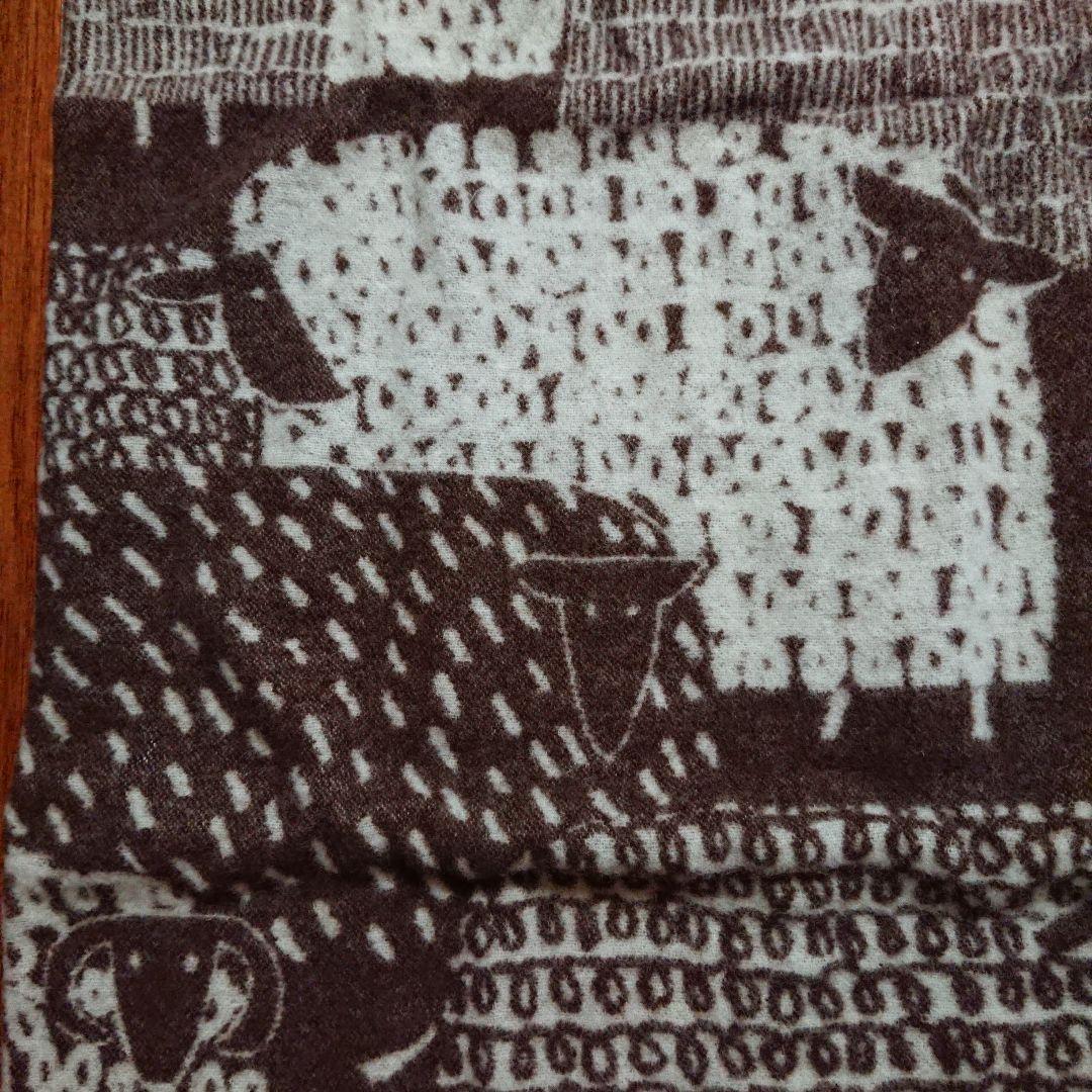 未使用 ラプアンカンクリ 鈴木マサル パカパート ウールブランケット ブラウン
