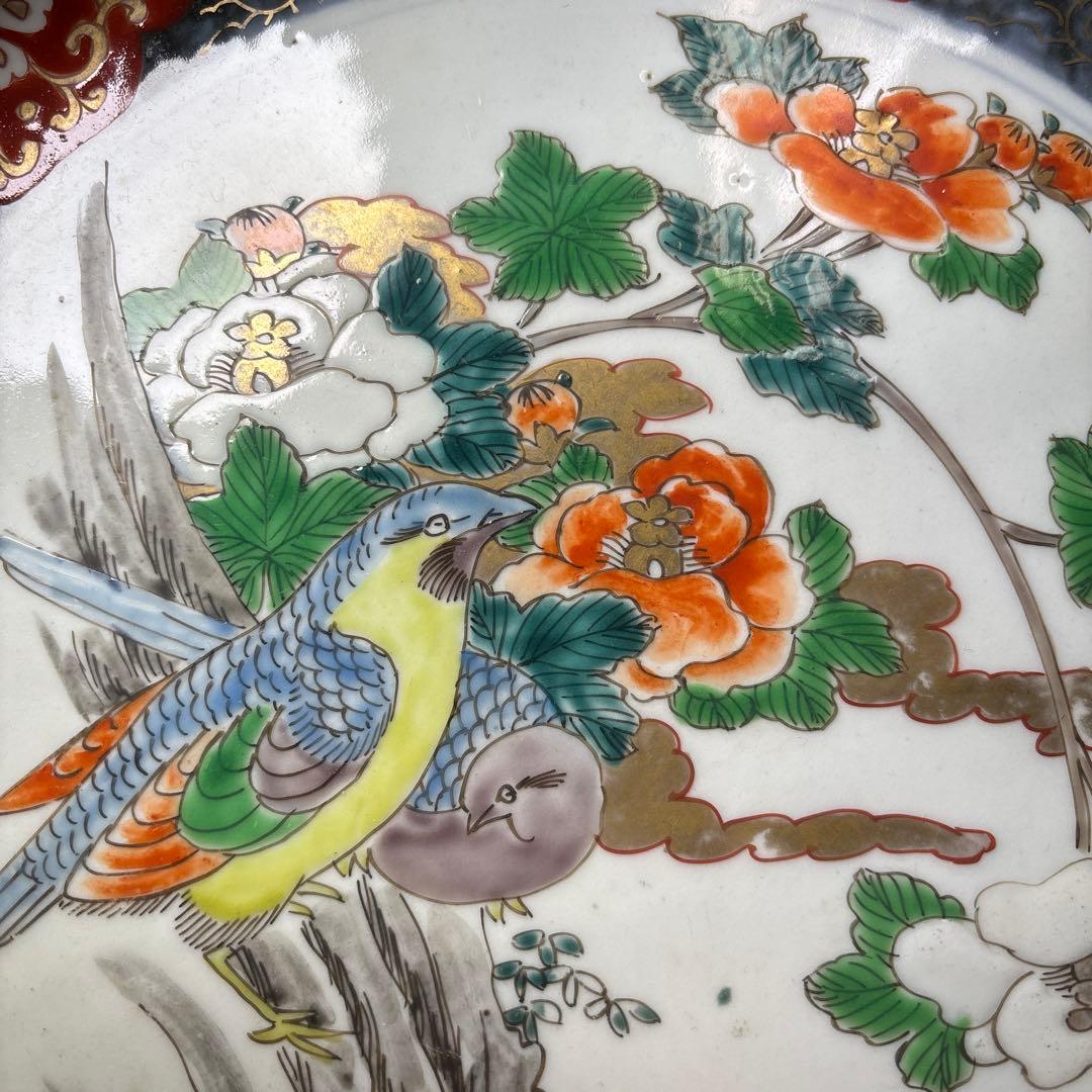 古伊万里　色絵　花鳥文　鉢　明治時代