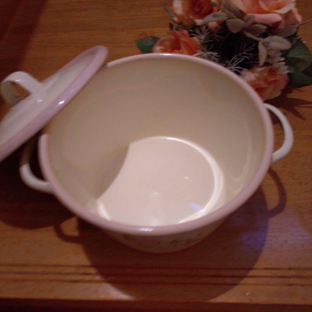 イマン◆ダイアナローズ◆ホーローミルクパン▶深型①／数量1