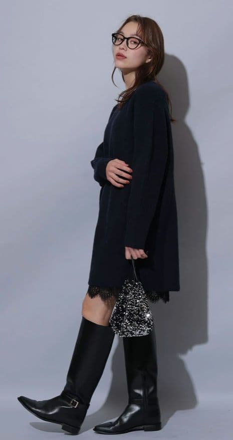 【新品】アルページュストーリー　レースキャミワンピース×ニットワンピースSET