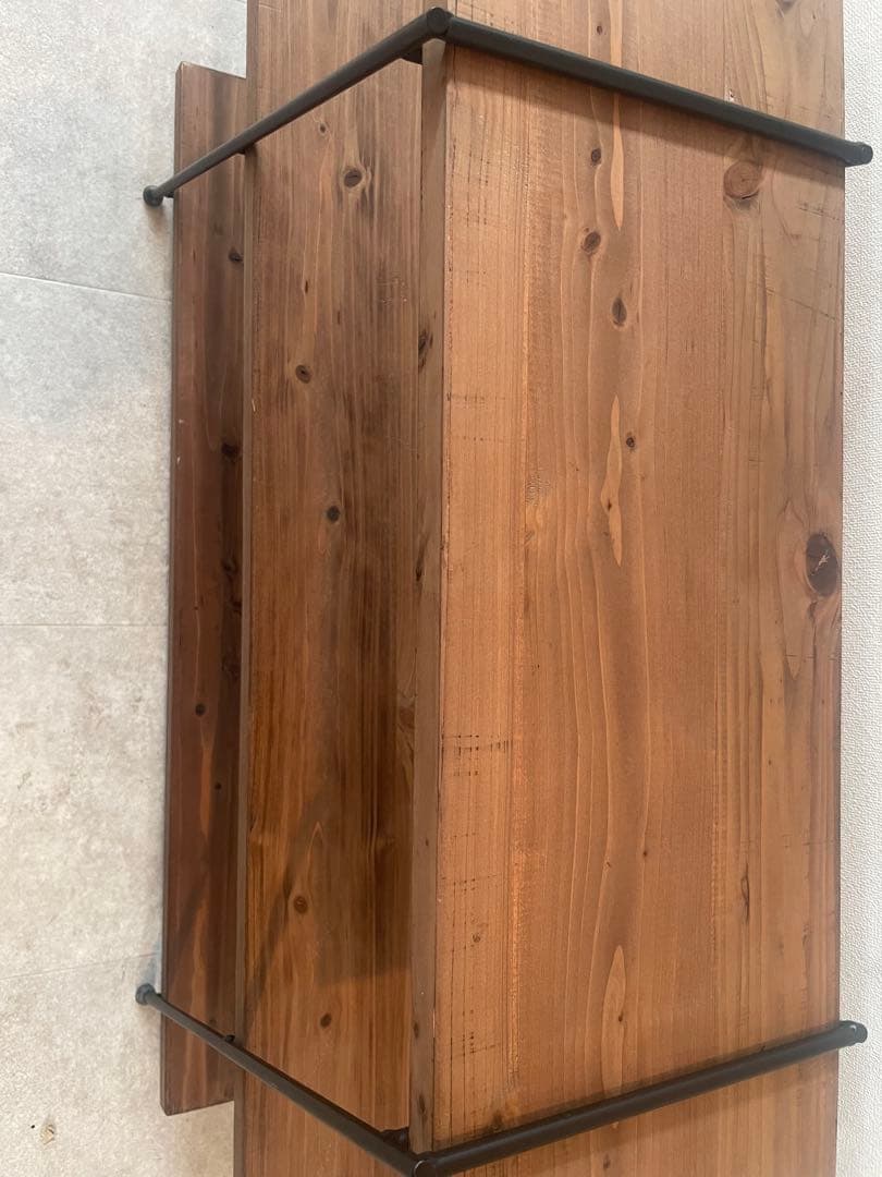 アイアンシェルフ ハシゴ3段 キャンプ アイアン家具　アウトドア ラック