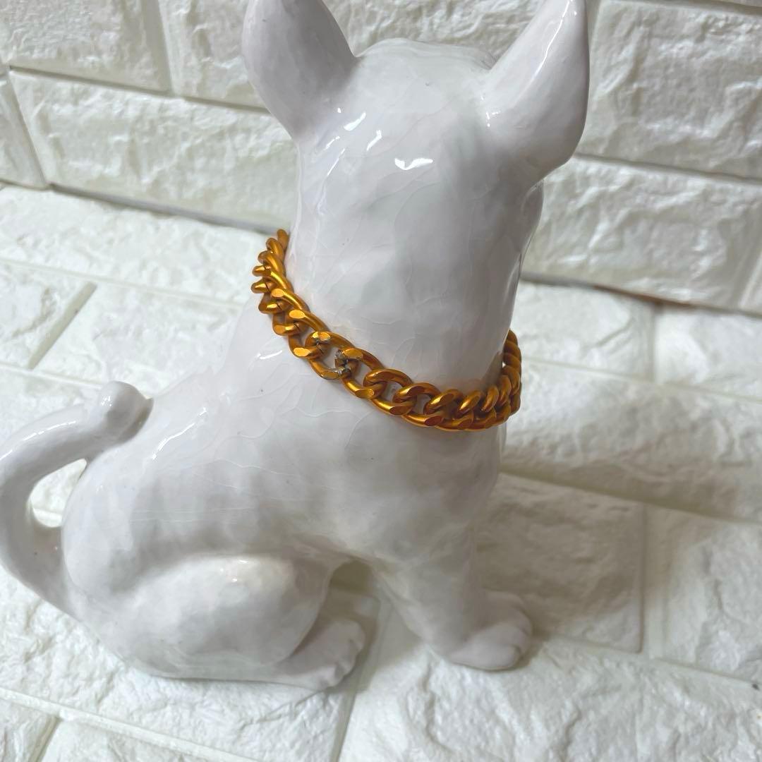 ブルテリア 犬 オブジェ 置物 加藤工芸 玄関 犬置物 陶器