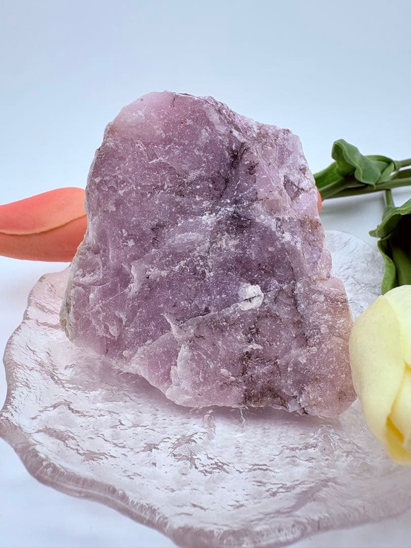 高品質クンツァイト原石 ✦ 希少大きめ343g ✦ 強い浄化力 × 空間調和