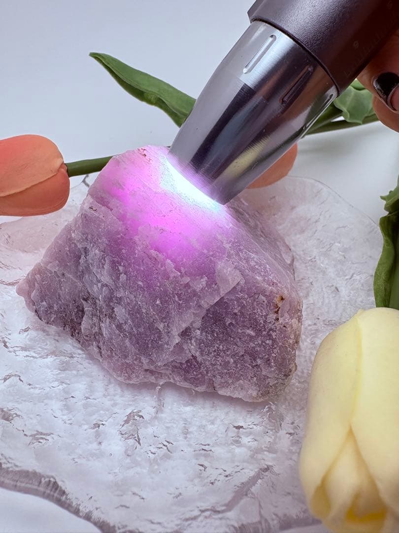 高品質クンツァイト原石 ✦ 希少大きめ343g ✦ 強い浄化力 × 空間調和