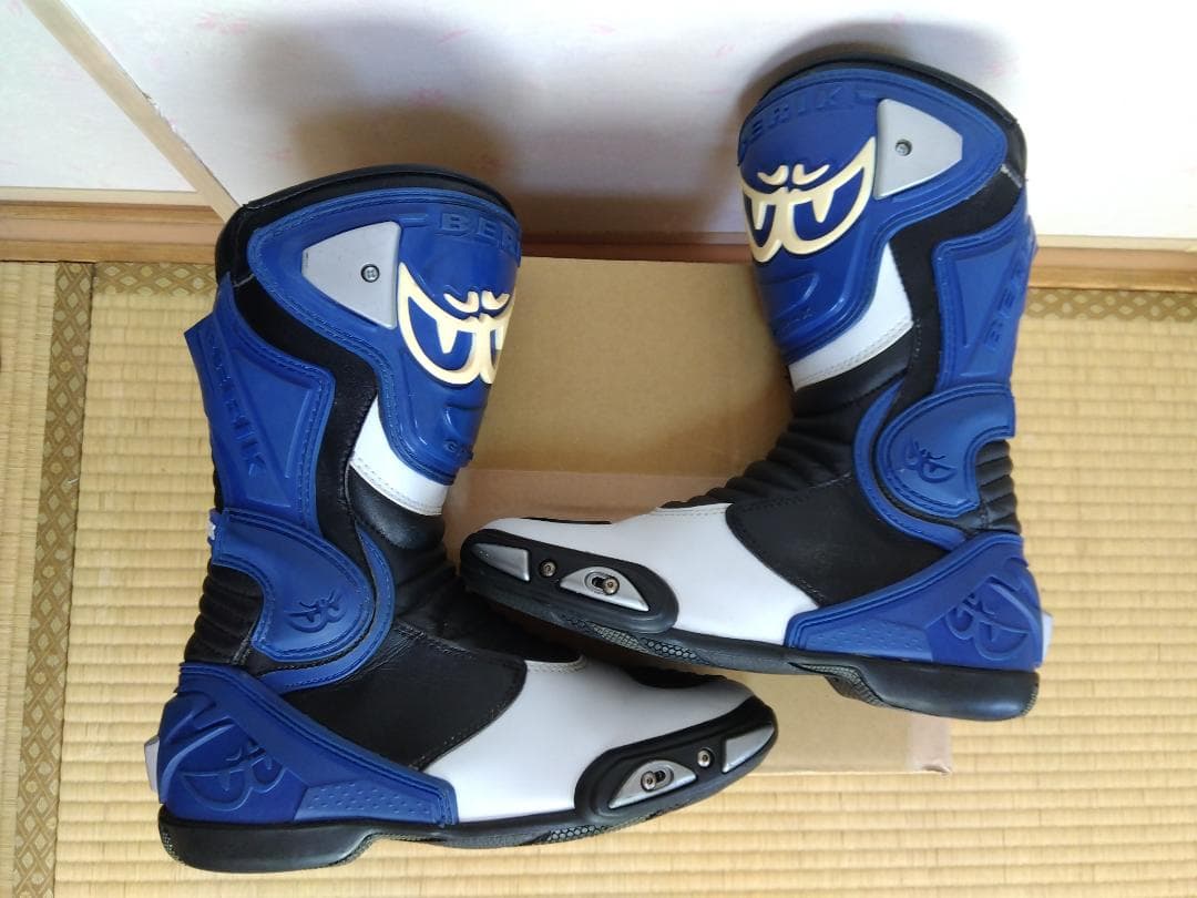 BERIK ベリック レーシングブーツ 青白黒 サイズ42