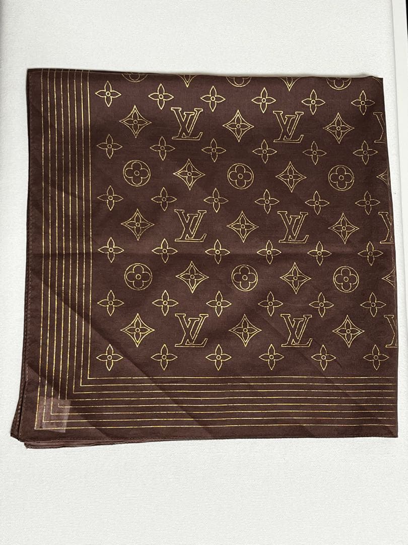 LOUIS VUITTON モノグラム ハンカチ コットン