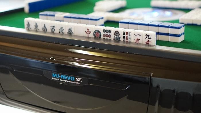 全自動麻雀卓用 新品 33ミリ牌セット 背面色/青黄 各144枚入 赤牌花牌つき