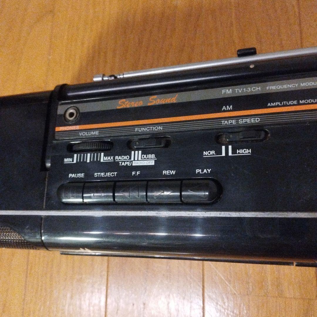 MAXI ポータブルラジカセ DRC-500 ダブルカセットデッキ レトロ