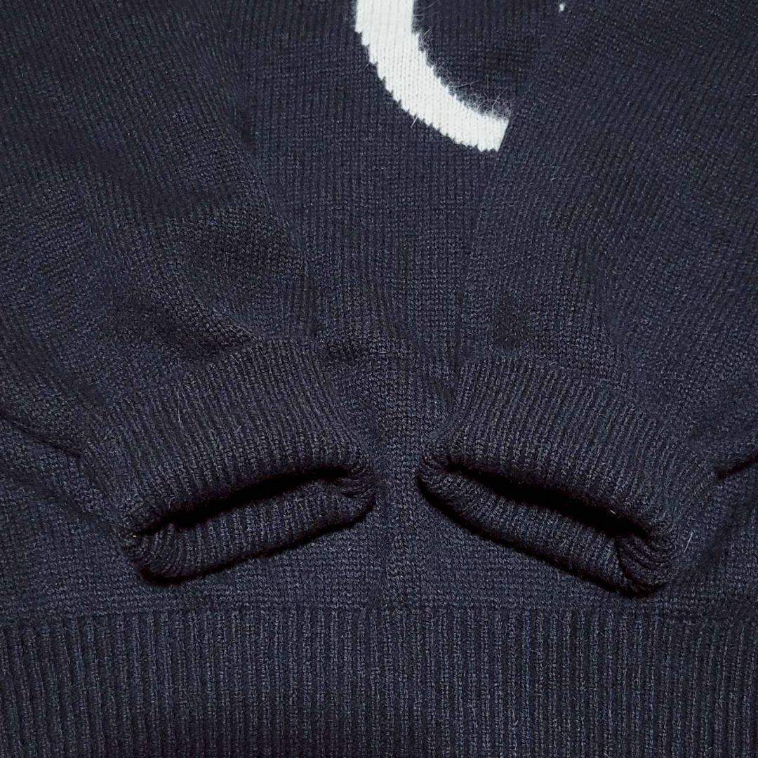 【美品】BURBERRY バーバリー ニット セーター ベア くま アンゴラ混