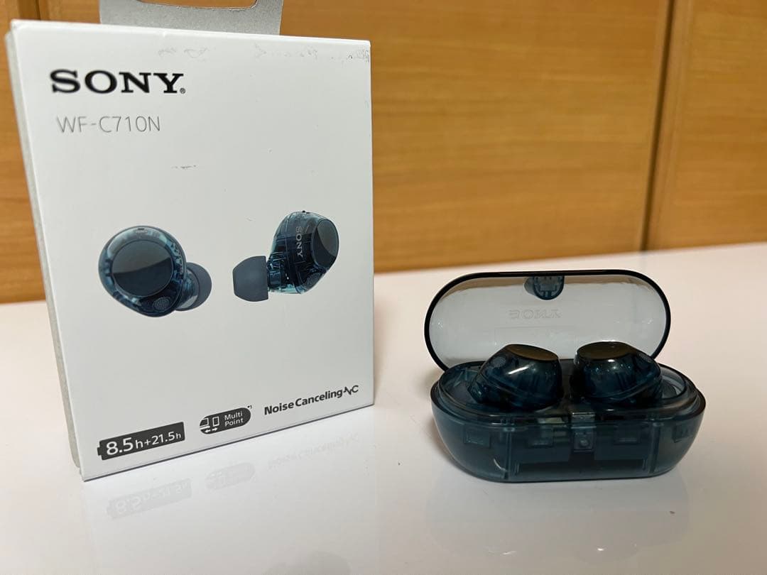 ☆ SONY WF-C710N グラスブルー ほぼ未使用！