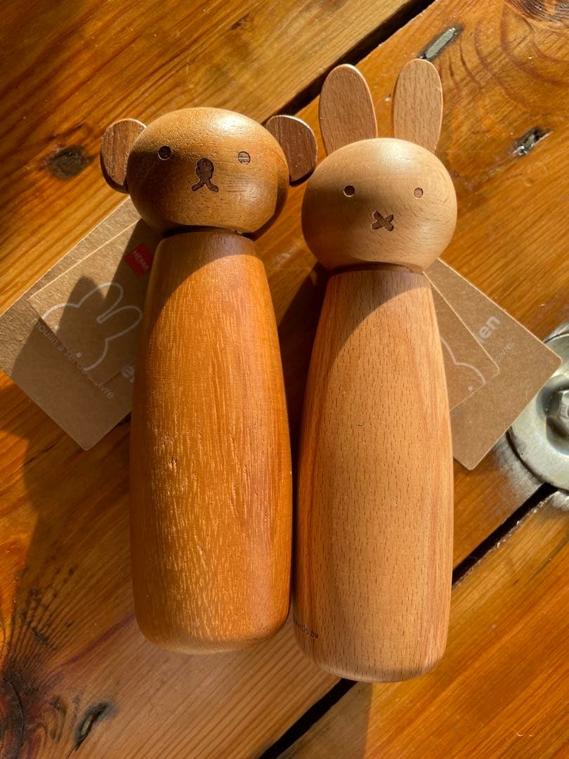 ※Tomato　ミッフィー＆ボリス 木製ペッパーソルトミルセット