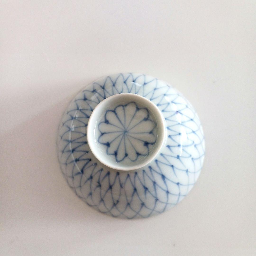 古伊万里　染付網目文　お猪口