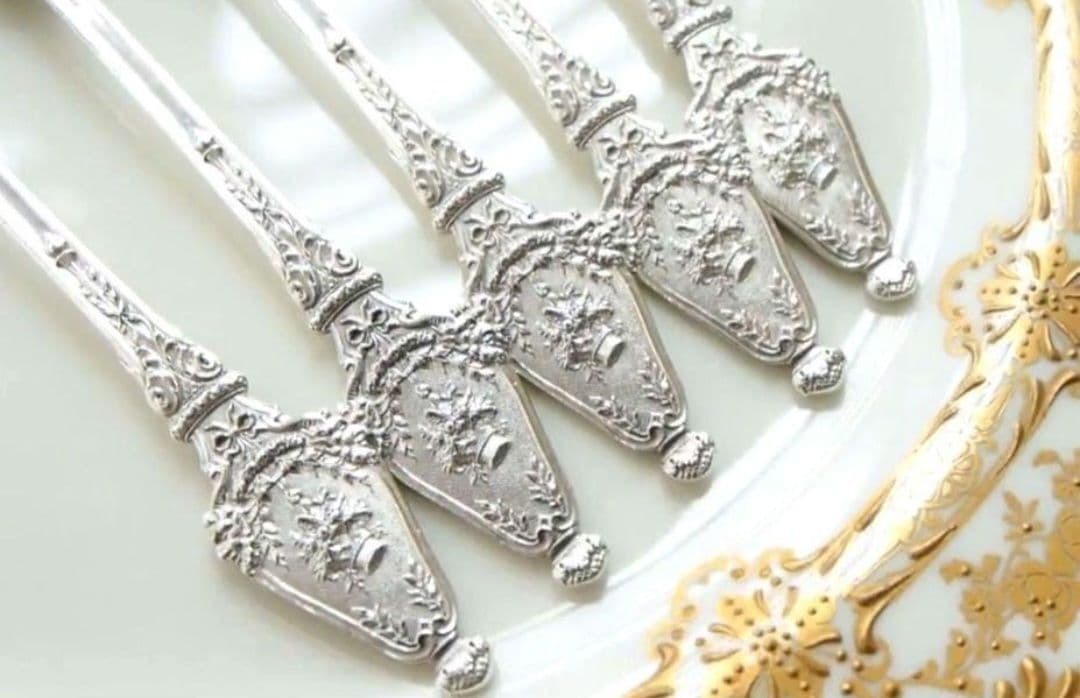 純銀 ③ ソリッドシルバー アイスクリームスプーン スターリングシルバー