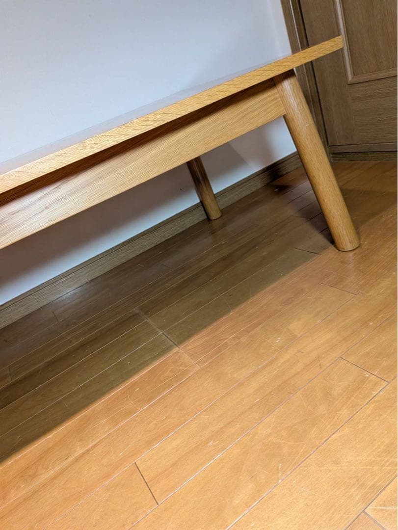 ■送料込■無印良品 MUJI ローテーブル オーク材 木製家具 デスク 120