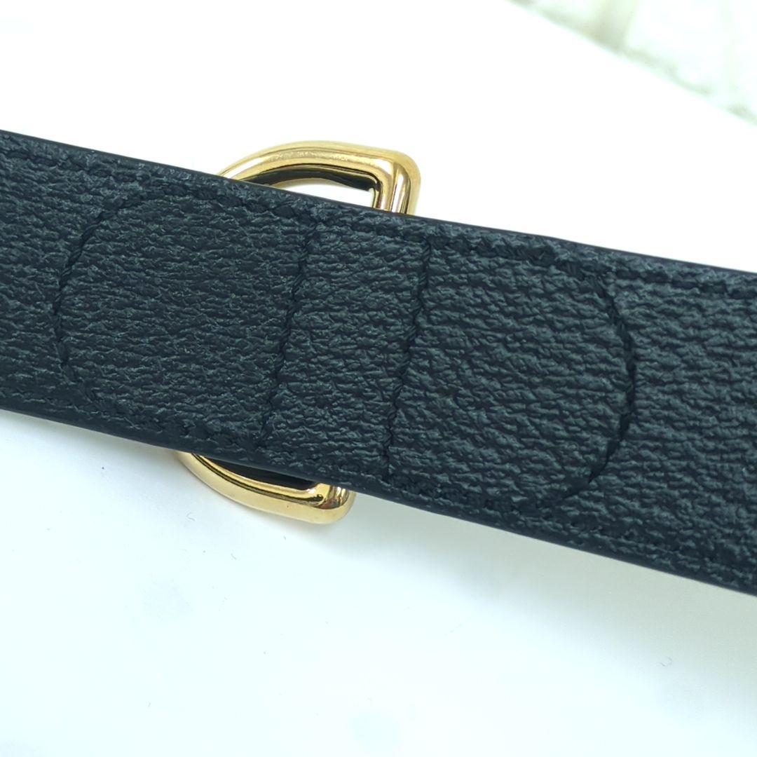 グッチ GUCCI インターロッキングG ラージ 犬用　首輪　レザー　ブラック