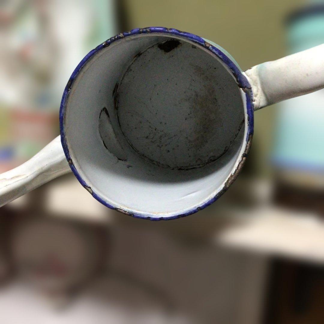 アンティークホーローポット　JAPY