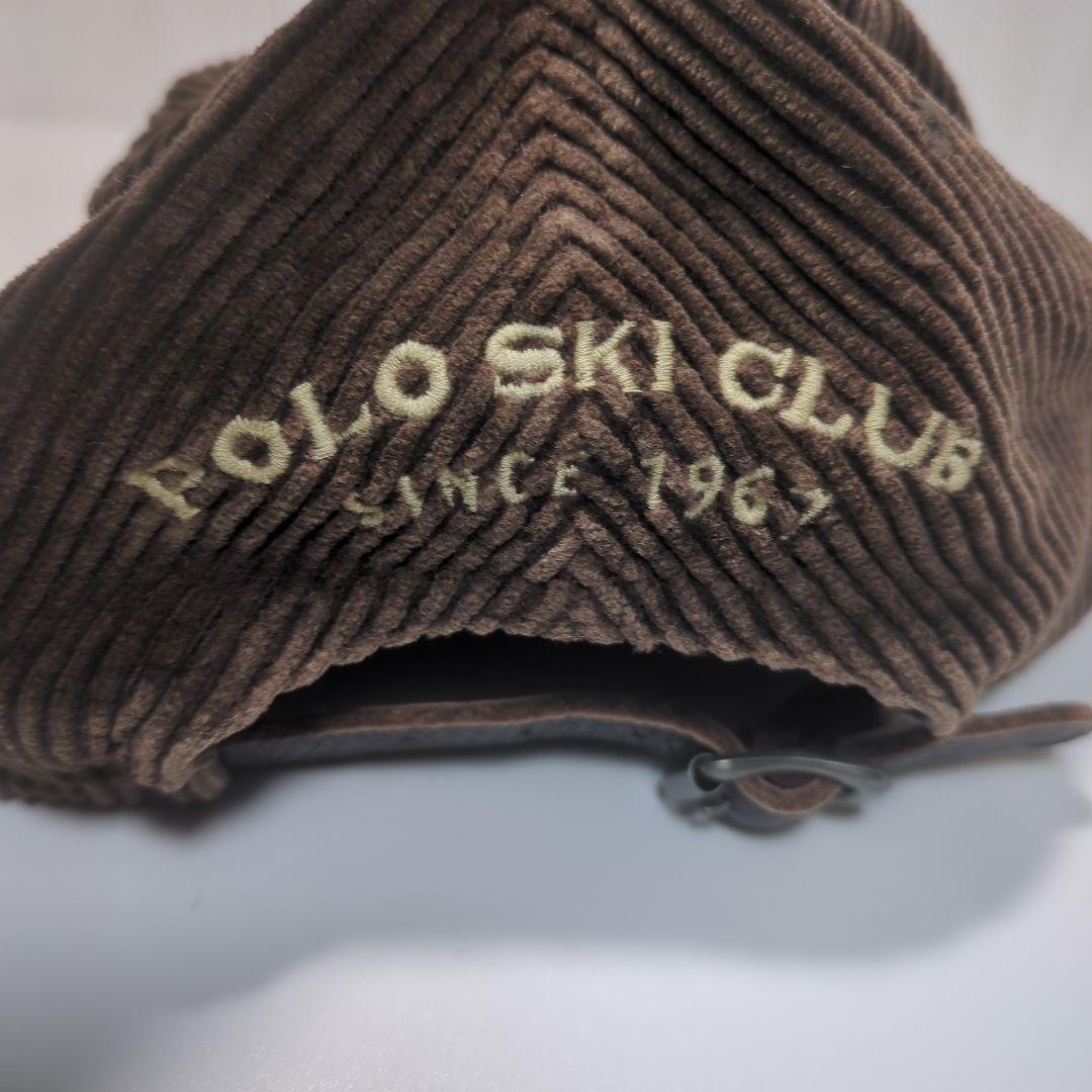 【美品】ラルフローレン　コーデュロイ　キャップ　POLO SKI CLUB
