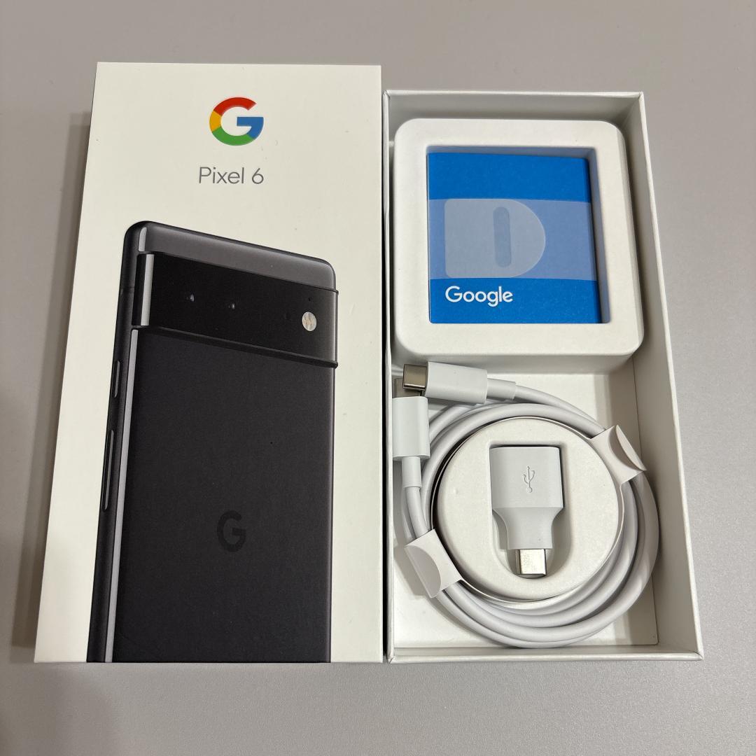 Google Pixel 6 本体 128GB Stormy Black 箱付き