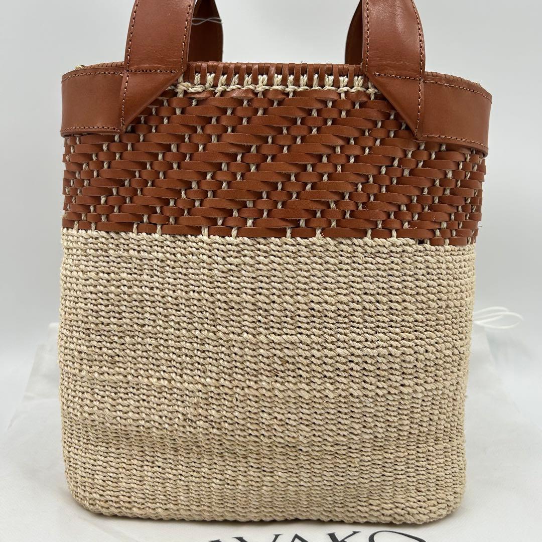 近年モデル✨極美品✨WAKO かごバッグ　ハンドバック　ラフィア　タウンユース