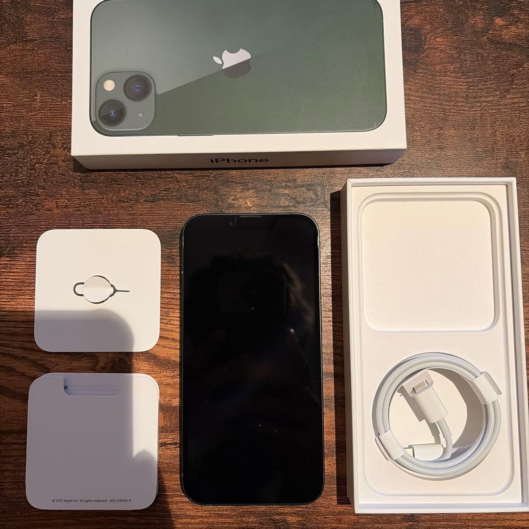 【新品電池】iPhone 13 グリーン128GB