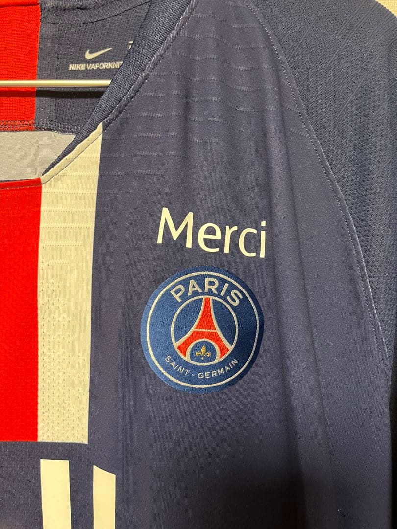 正規品　選手支給用　PSG 19-20 ホーム　ムバッペ　CL仕様　MERCI付