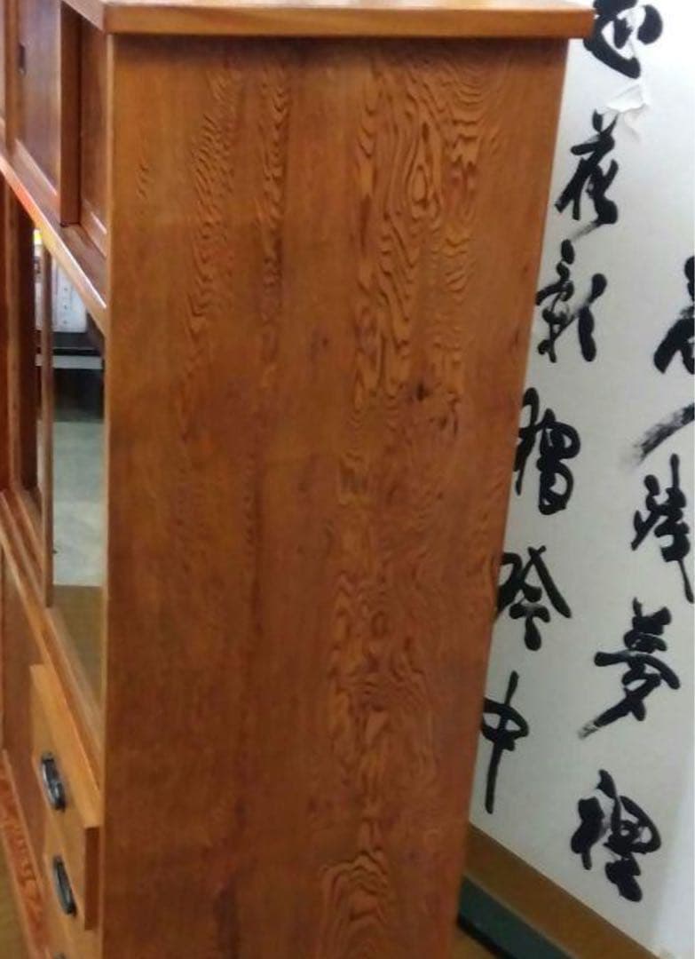 屋久杉 ？昭和レトロ　アンティーク　天然木　茶箪笥　茶棚　飾り棚