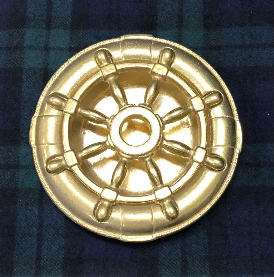 ゴールド 舵輪デザイン 装飾品 灰皿