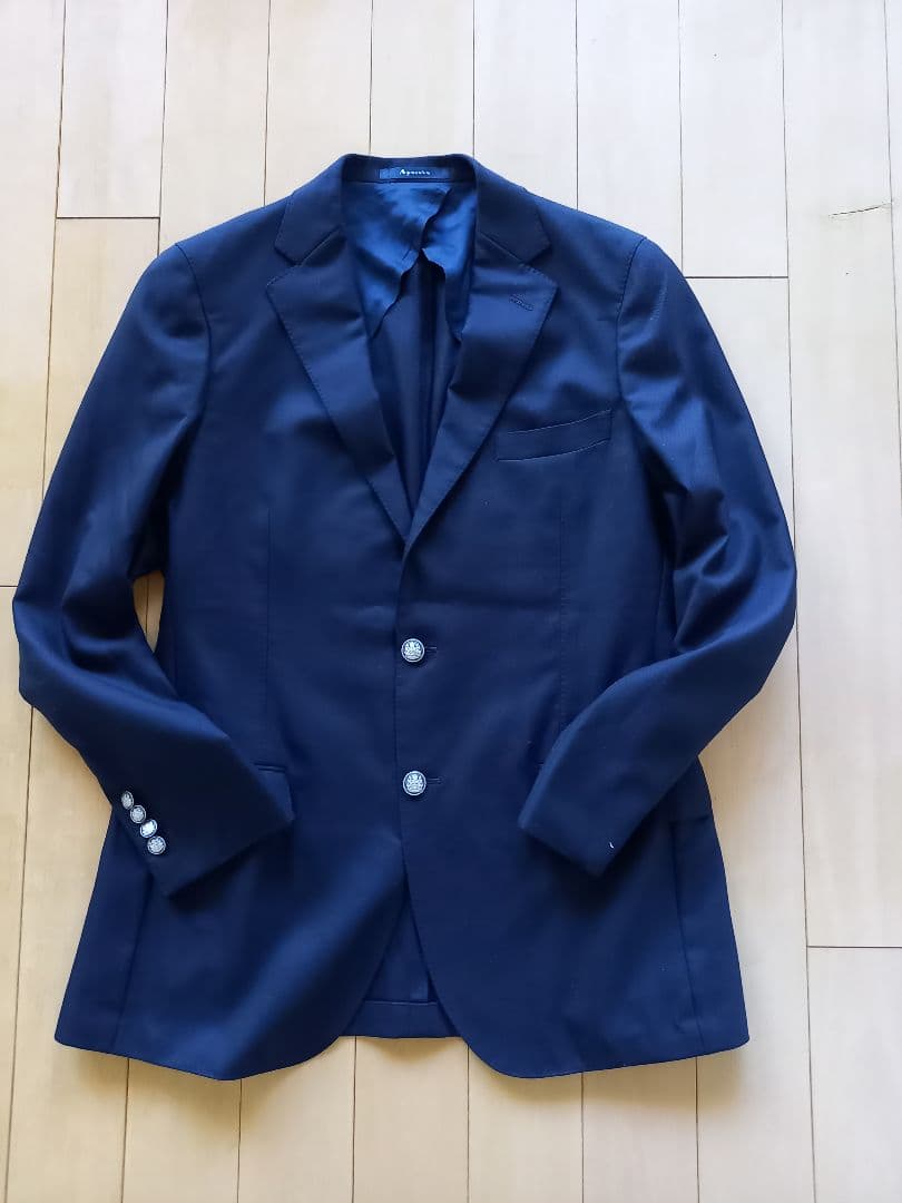 Aquascutum 紺ブレザー　AB7