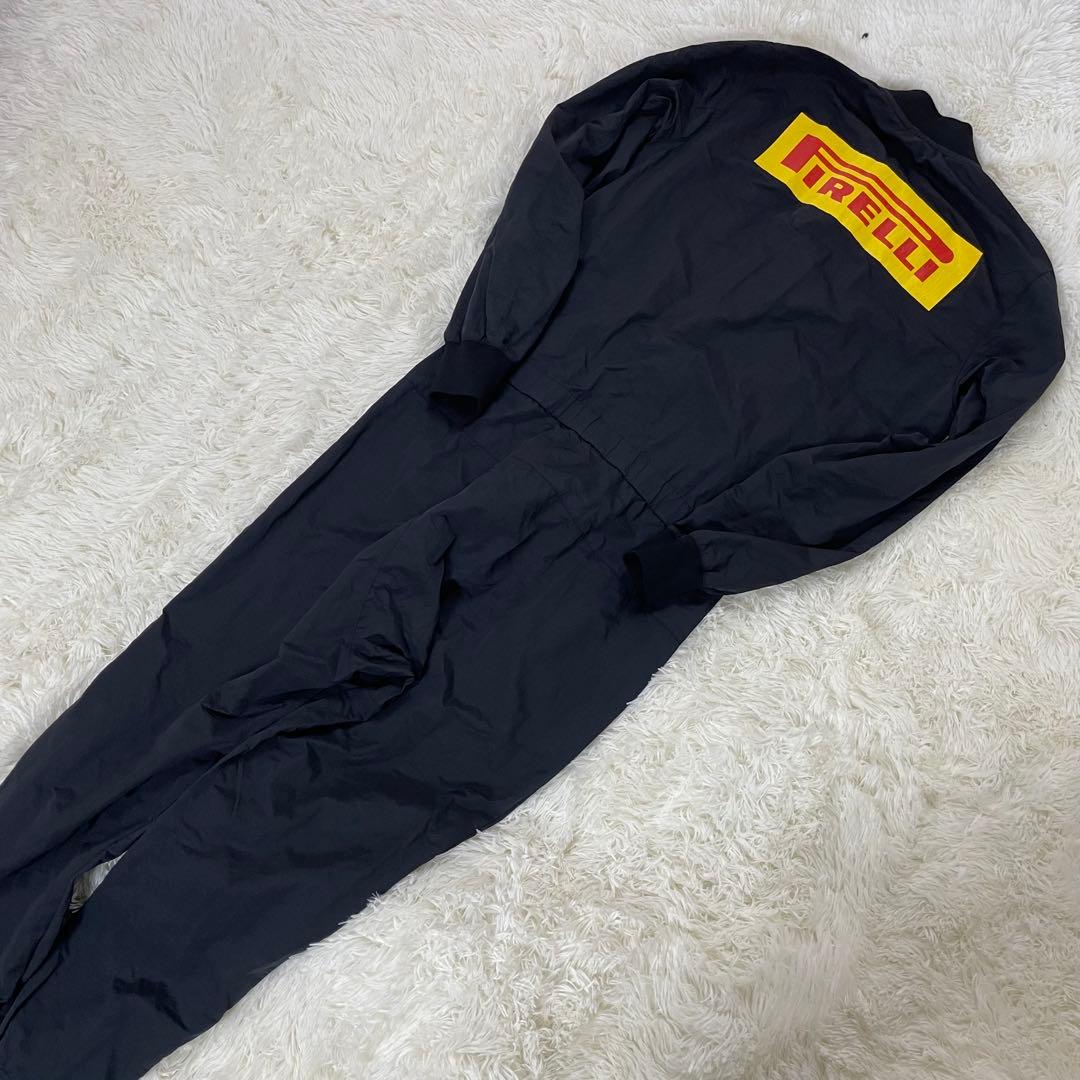 【美品】　ナイキ インテル×ピレリ ジャンプスーツ ナイロン ツナギ 黒