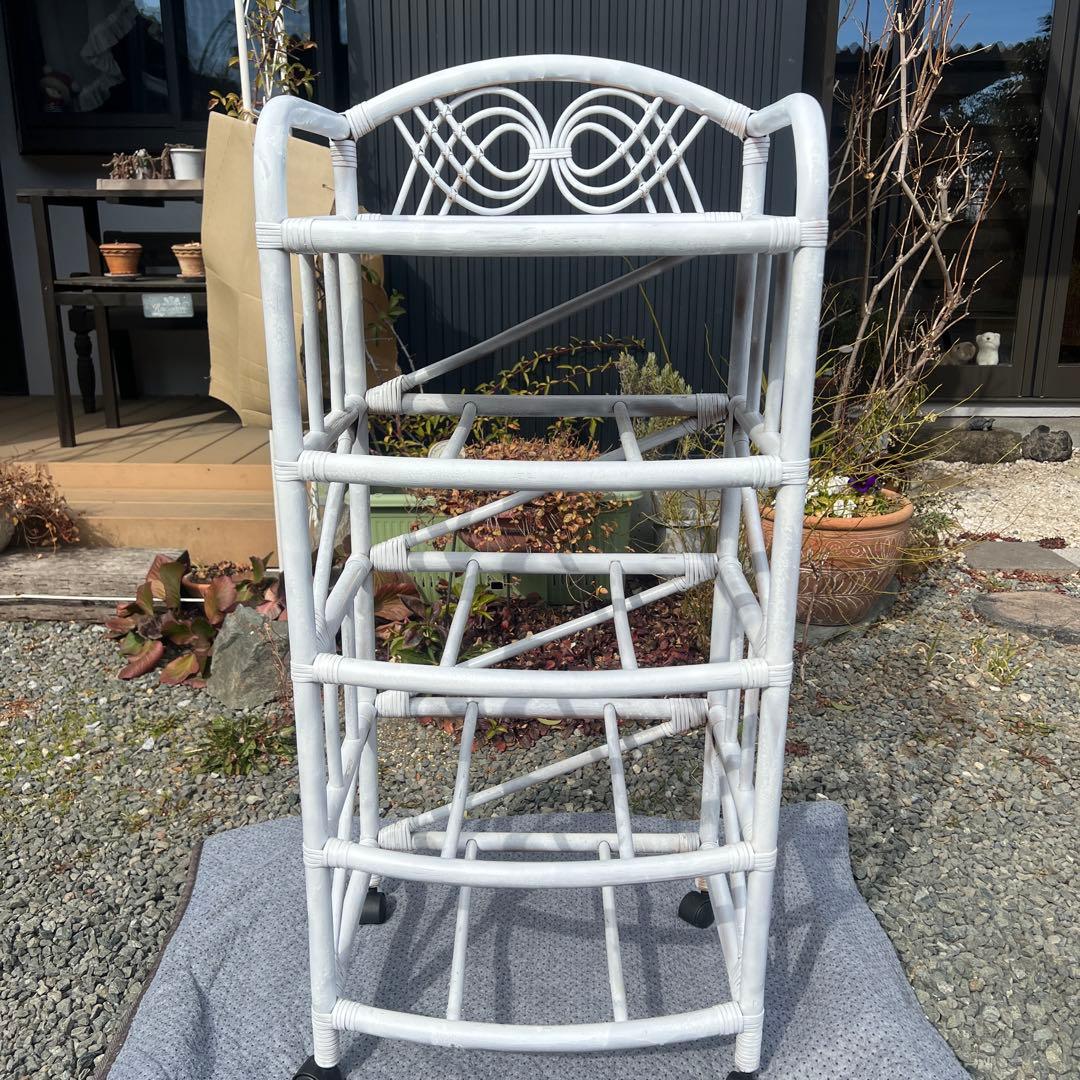 籐家具 ラタン エスニック アジアンラック チェスト 引き出し ホワイトラタン